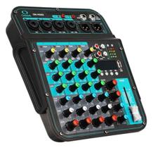 Mesa De Som Com Efeitos 6 Canais Phantom Power 48v Usb Bivolt Onistek Mx02