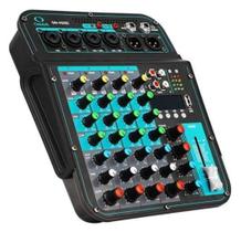 Mesa De Som Com Efeitos 6 Canais Phantom Power Usb Bivolt