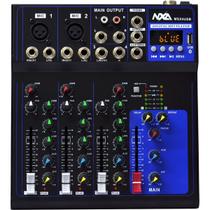Mesa de Som Compacta 4 Canais Com Bluetooth, EFX e USB MSX-4 USB - NXA