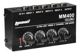 Mesa De Som Compacta Lexsen Micromix Mm400 4 Canais