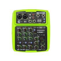 Mesa de Som Custom Sound CMX 4C Bt Usb Interface GR Bivolt
