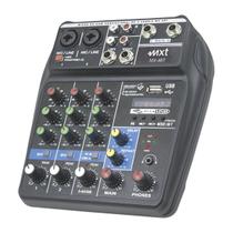 Mesa de som de 4 canais m