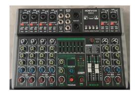 Mesa De Som Devox Dak-8 6 Canais C/ Fonte 110-220 12v