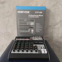 Mesa de som devox dtp-6m professional mixer 6-channel mixer
