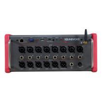 Mesa de Som Digital 16 Canais Soundvoice Iron 16 Rack USB Bluetooth Profissional