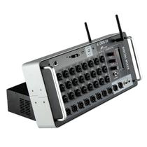 Mesa De Som Digital Rack Duonn Axios 24 Com 8 Aux 24 Canais Combos Wifi Gravação USB 2 Módulos DSP