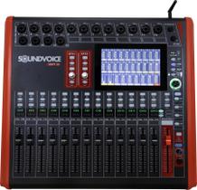 Mesa De Som Digital Soundvoice Shift 20 Efeito 6 Auxiliares Banda Igreja Evento