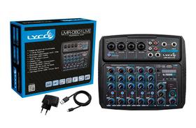 Mesa de som e interface de audio para live/streaming/podcast