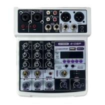 Mesa de Som e Interface de Audio Waldman ST-4DSP USB/Bluetooth - 4 Canais