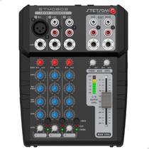 Mesa de Som Equalizador Som Automotivo Stetsom 12V STM0803 3 Canais 4 Bandas Mesa de Som Equalizador Som Automotivo Stetsom 12V STM0803 3 Canais 4 Bandas