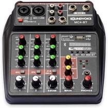 Mesa de som interface 4 canais soundvoice mc4bt novo modelo Mesa de som interface 4 canais soundvoice mc4bt novo modelo