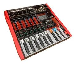 Mesa De Som Interface 6 Canais Soundvoice MR 602 RUBI