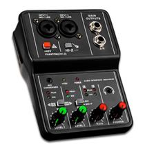 Mesa de Som Interface Usb Mixer Com 2 Canais e Phantom Power - Bell
