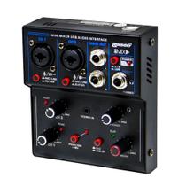 Mesa de Som Lexsen Go Mix 2 Interface de Áudio USB com 2 canais