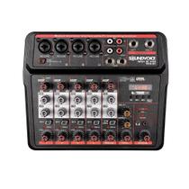 Mesa De Som Mixer Compacta 6 Canais Soundvoice MC6-BT com Bluetooth E Gravacao