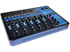 Mesa de som mixer console 7 canais retorno profissional