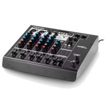 Mesa de Som Mixer Frahm 6 Canais Bluetooth, XLR, P10, RCA e P2 Função DJ Baixo Ruído Estéreo Rec Out Mxf6 Bt - 31592