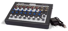 Mesa De Som Mixer Ll 8 Canais Nanomix Na802 Bivolt 110/220/5v