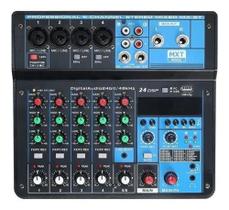 Mesa de Som Mixer Mxt 8 Canais MX-8T Bt Interface