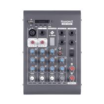 Mesa De Som Mixer Nanomix CDX LL Audio CDX502 4 Canais USB Mesa De Som Mixer Nanomix CDX LL Audio CDX502 4 Canais USB