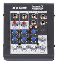 Mesa De Som Mixer Nanomix Ll Audio Na402 4 Canais