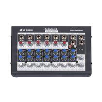 Mesa de Som Mixer Nanomix LL Audio NA802 8 canais C/PC Sound