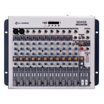 Mesa de som Mixer Sense 1202 com 12 canais LL Audio Mesa de som Mixer Sense 1202 com 12 canais LL Audio