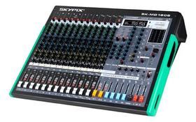 Mesa De Som Mixer Sk-md1606 16c 6 Aux Usb Bt Otg Efx Skypix Mesa De Som Mixer Sk-md1606 16c 6 Aux Usb Bt Otg Efx Skypix