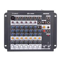 Mesa De Som Mixer Starmix 802 com 8 Canais Ll Audio