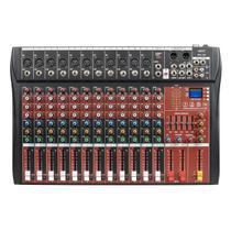 Mesa de Som MX12U 12 Canais Console de Áudio XLR TRS