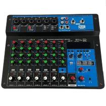 Mesa de som mxt 8 canais, xlr combo mx-8t 110/220 Mesa de som mxt 8 canais, xlr combo mx-8t 110/220