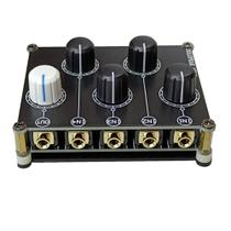 Mesa de Som Passiva SOLUPEAK MX41 4 Canais com AUX 3,5mm Mesa de Som Passiva SOLUPEAK MX41 4 Canais com AUX 3,5mm