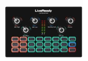 Mesa de Som Placa de Som SC-01 mixagem podcast estúdio áudio gravação