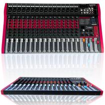 Mesa De som Profissional 16 Canais Interface USB e Bluetooth Mesa De som Profissional 16 Canais Interface USB e Bluetooth