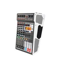 Mesa de Som Profissional 4 Canais Bluetooth USB 99 Efeitos DSP Equalizador 7 Bandas Áudio Mixer