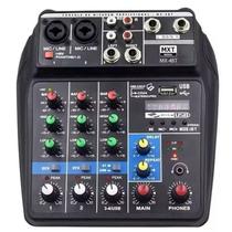 Mesa de Som Profissional 4 Canais com Bluetooth Usb e Equalizador MX4BT MXT Mesa de Som Profissional 4 Canais com Bluetooth Usb e Equalizador MX4BT MXT
