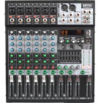 Mesa De Som Sotex Sp0602ux 6 Canais Combo Interface Usb