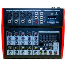 Mesa de som soudpro 6 canais sv60fx c/ bluetooth