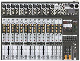 Mesa De Som Soundcraft 16 canais SX 1602 FX USB Compact Mixer