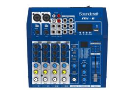 Mesa de Som Soundcraft 6 Canais MI-6 Bivolt - LANÇAMENTO - MI Series Mesa de Som Soundcraft 6 Canais MI-6 Bivolt - LANÇAMENTO - MI Series