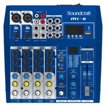 Mesa De Som Soundcraft MI 6 Analógico Com 6 Canais Mesa De Som Soundcraft MI 6 Analógico Com 6 Canais