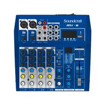 Mesa de Som Soundcraft MI-6 MI Series Com USB / Interface - 6 Canais Mesa de Som Soundcraft MI-6 MI Series Com USB / Interface - 6 Canais