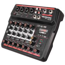 Mesa de Som Soundvoice MC6 com Bluetooth USB EFX e Interface USB