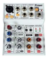 Mesa de Som Staner MX0402I Interface De Áudio Usb Mesa de Som Staner MX0402I Interface De Áudio Usb