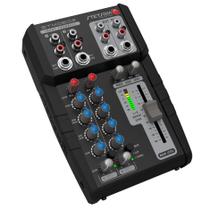 Mesa de Som Stetsom STM0602 6 Canais 2 Vias Equalizador 4 Bandas