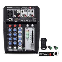 Mesa De Som Stetsom Stm1003 Multiplayer Bluetooth USB AUX 3 Canais Mixer Automotivo 12v Mesa De Som Stetsom Stm1003 Multiplayer Bluetooth USB AUX 3 Canais Mixer Automotivo 12v