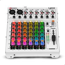 Mesa de Som T 0602 Multicolor 6 Canais LED RGB Equalização