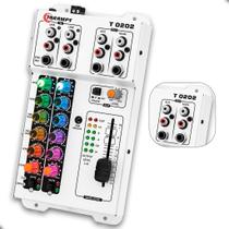 Mesa De Som Taramps T 0202 Multicolor LED RGB Stereo FX 2 Canais Equalizador Mixer + Relógio Mesa De Som Taramps T 0202 Multicolor LED RGB Stereo FX 2 Canais Equalizador Mixer + Relógio