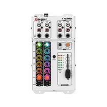 Mesa de Som Taramps T0202 Multicolor 2 Canais com Led RGB RCA e P10 Mesa de Som Taramps T0202 Multicolor 2 Canais com Led RGB RCA e P10