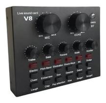 Mesa De Som V8 Áudio Usb Smart Conjunto Interface Externa